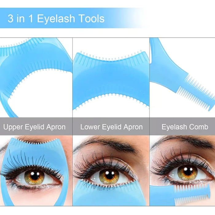 3-in-1 Mascara Guard & Eyelash Applicator – No More Smudges!