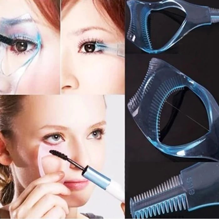 3-in-1 Mascara Guard & Eyelash Applicator – No More Smudges!