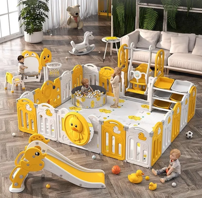 All-in-One Foldable Baby Play Center – Safe, Adjustable, and Endless Fun